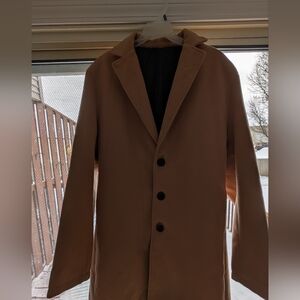 Men Overcoat Brown